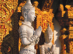 Bangkok temple interior