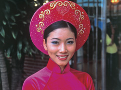 Asia River Cruise - Woman in Ho Chi Minh City