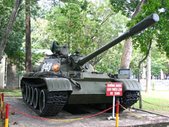 Asia River Cruise - Tank on display at War Museum, Saigon, Vietnam